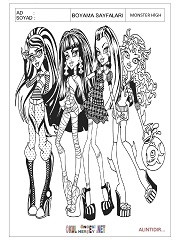 Monster High boyama sayfaları